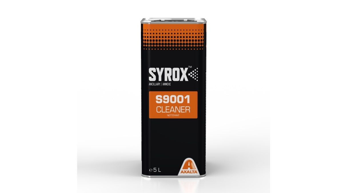 S9001 Cleaner is a solvent-borne cleaner that’s part of the compact Syrox refinish system. 